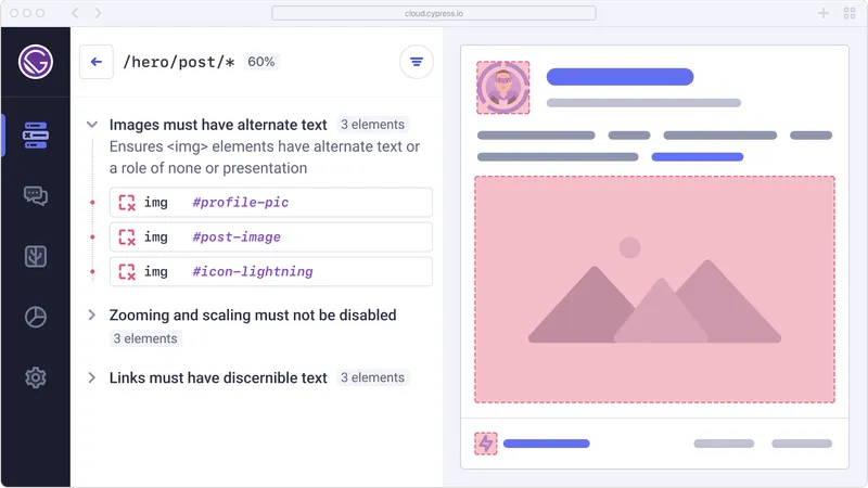 Accessibility reporting