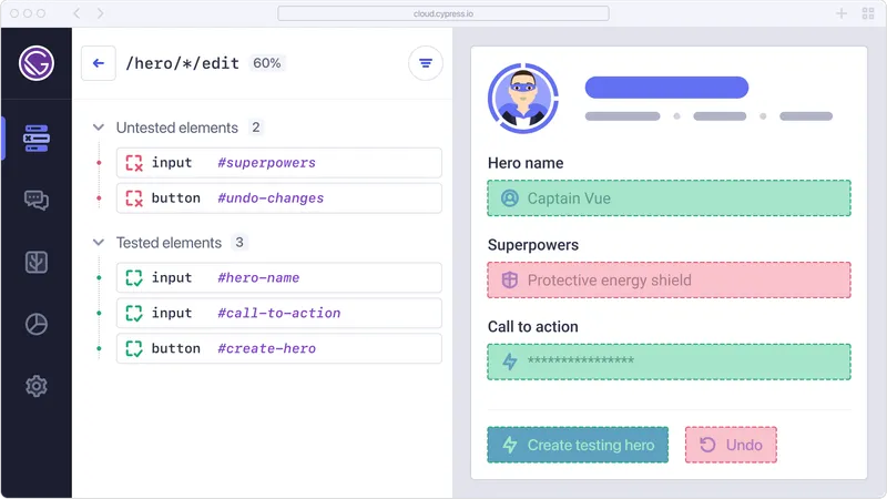 UI Coverage visualization